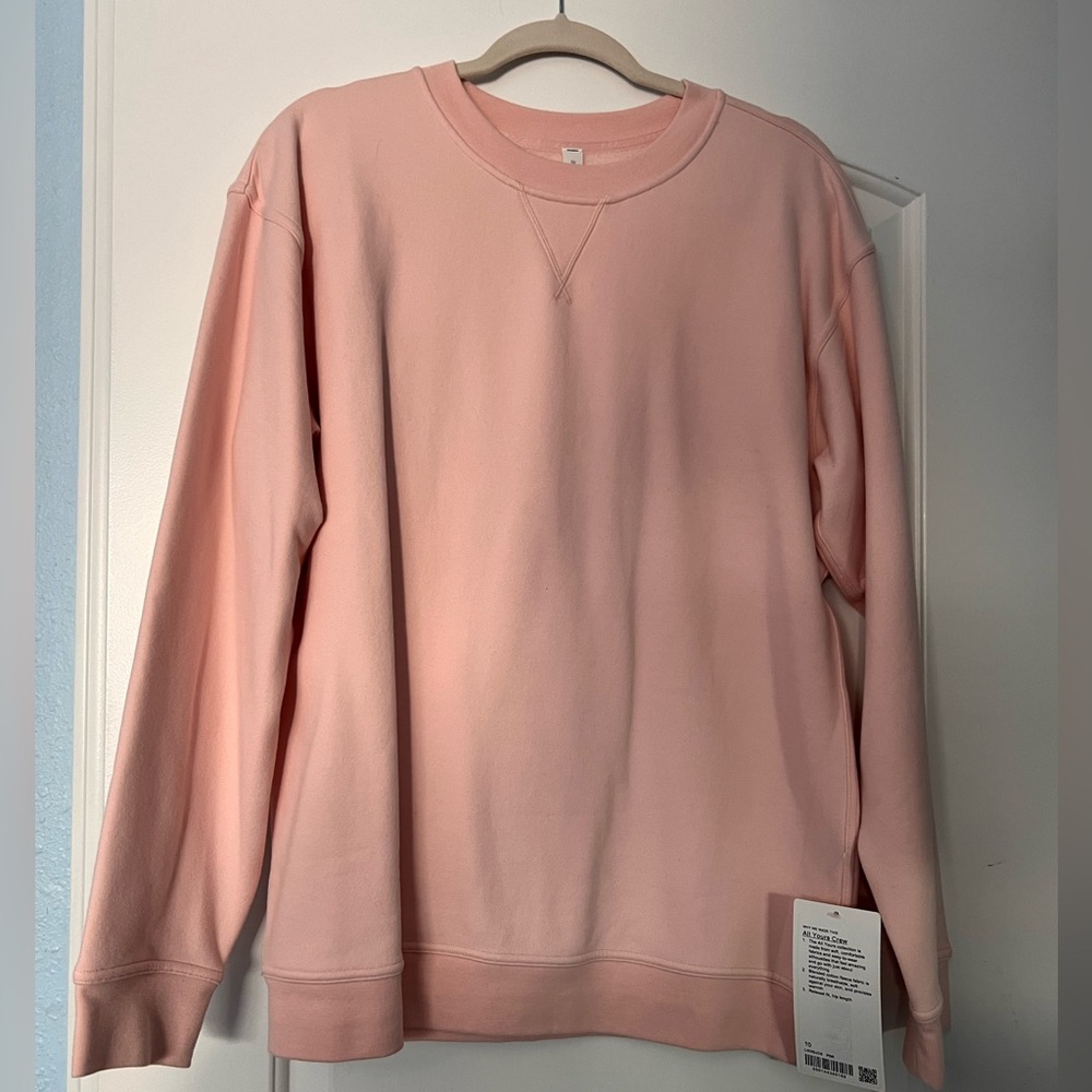 NEW Lululemon pink crewneck pullover